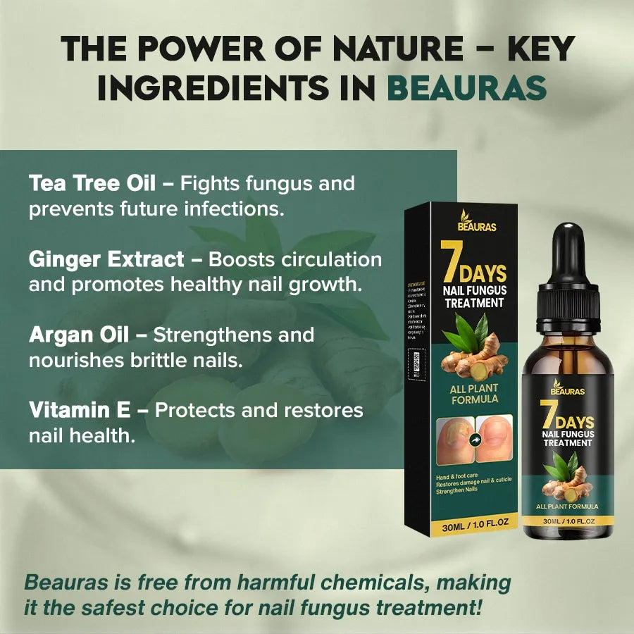 Nail Fungus Treatment | Ginger & Herbal Blend