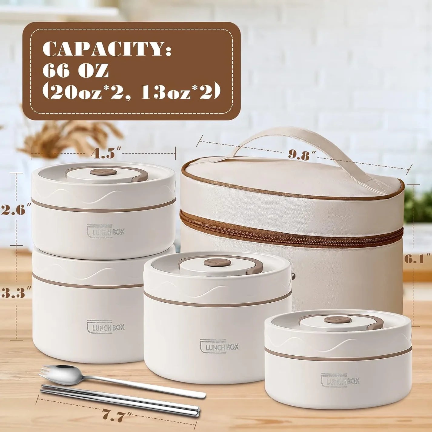 Portable insulated lunch box