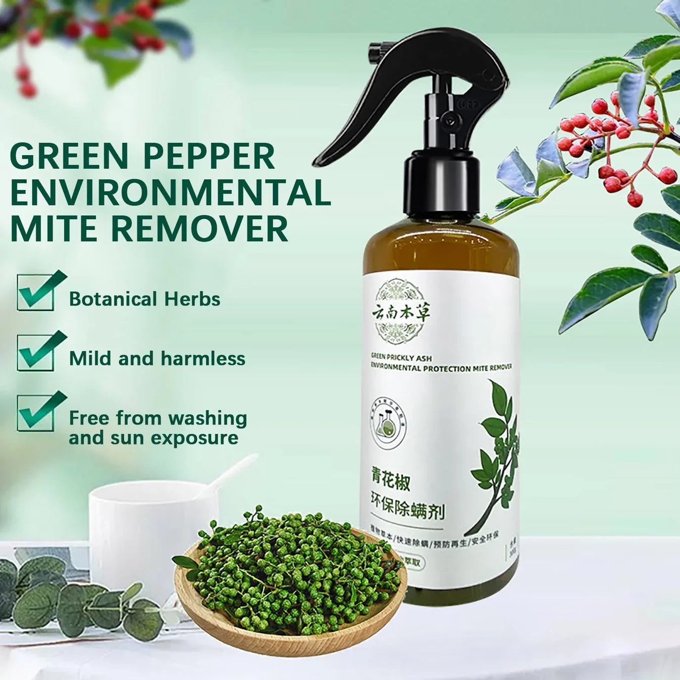 Plant-Based Mite Removal Spray