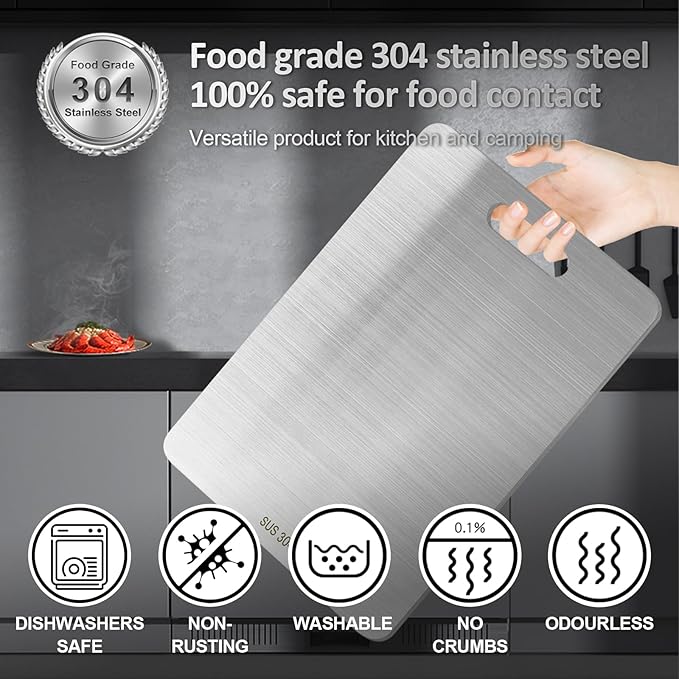 stainless steel cutting board