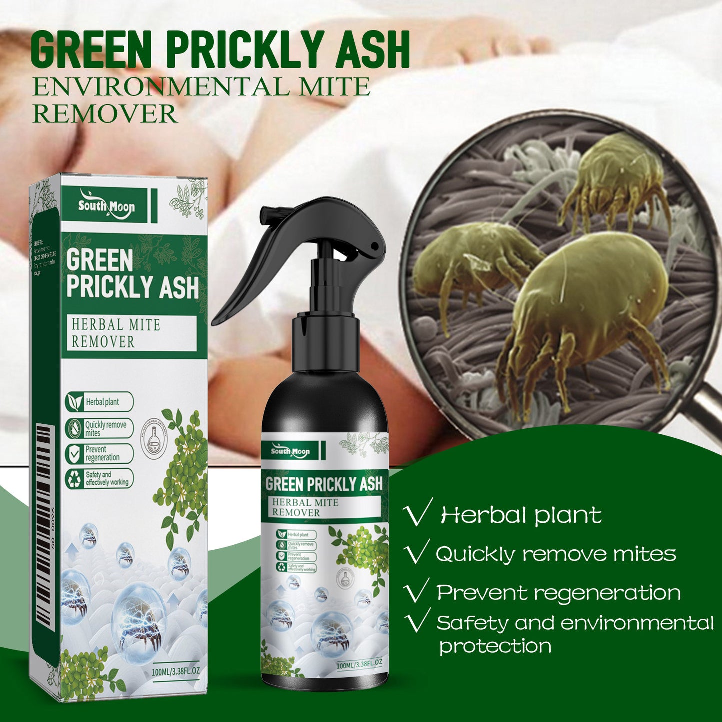 Plant-Based Mite Removal Spray